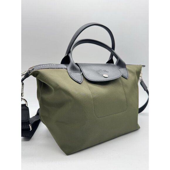 LONGCHAMP Le Pliage Energy L tote handbag crossbody - Olive green - Picture 9 of 15